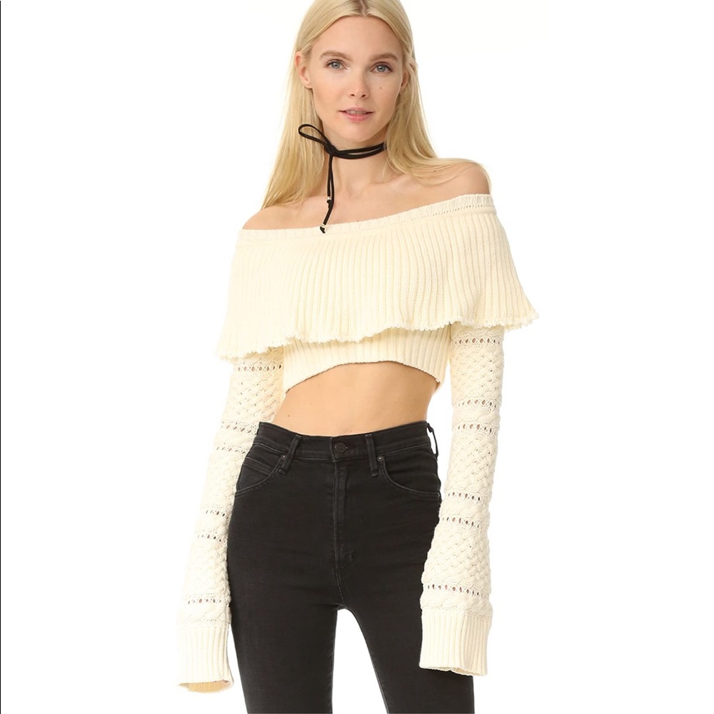 Philosophy di Lorenzo Serafini Croppe Sweater 38 NWT